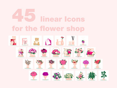 Linear Icons branding design graphic design illustration ui ux vector