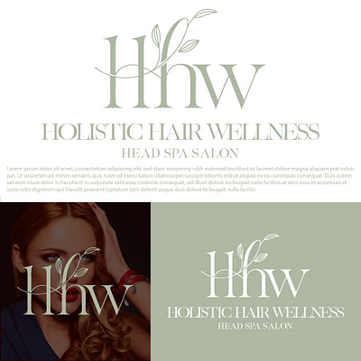 HOLISTIC HAIR WELLNESS branding graphic design logo logo design