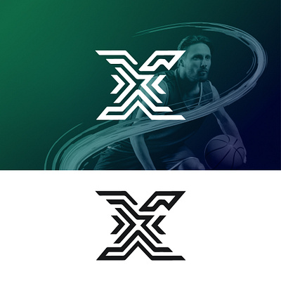 X logo branding graphic design logo