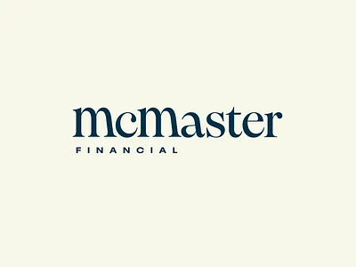 McMaster Financial branding graphic design logo