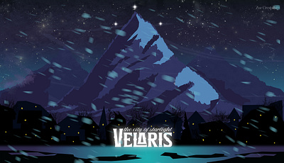 Velaris ACOTAR Illustration bookart graphic design illustration vector