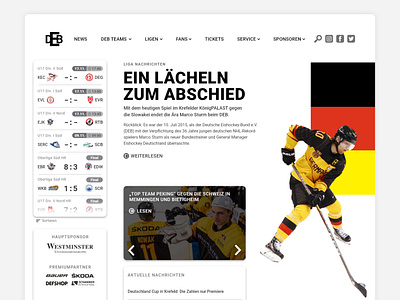 Sports Association Website branding resdesign sports association ui web design