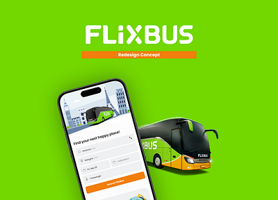 FlixBus Redesign app mobile redesign ui userexperience ux