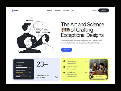 Landing Page Design agency website branding clean design figma home homepage illustration landing landing page landing page design light landing page logo minimal saas landing page ui uxui web web site website