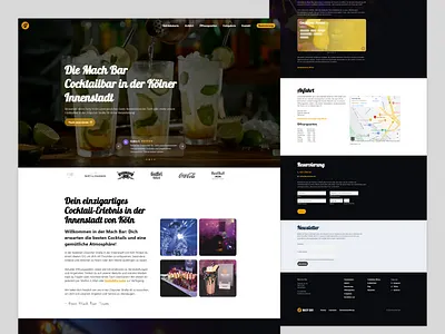 Cocktail Bar Website cocktail bar redesign restaurant ui web design website wordpress