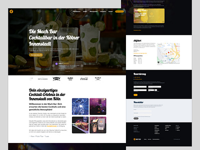 Cocktail Bar Website cocktail bar redesign restaurant ui web design website wordpress