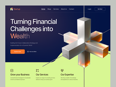 FinAdvisor - Finance Web Design advice design finance landing page finance website financial fintech home page landing page startup ui uidesign uiux ux uxdesign web design web page website