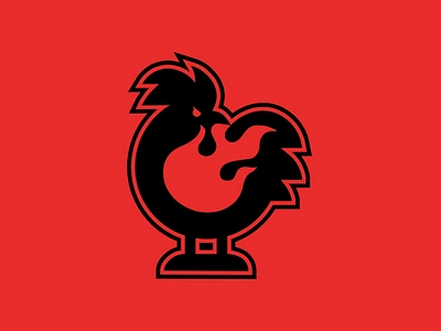 Blazin' Beaks Logomark badge brand identity burger chicken flame food food truck gif hot icon logo logomark mascot minimalism package design restaurant sandwich