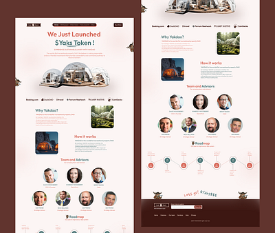 Yakdao Landing Page redesign ui