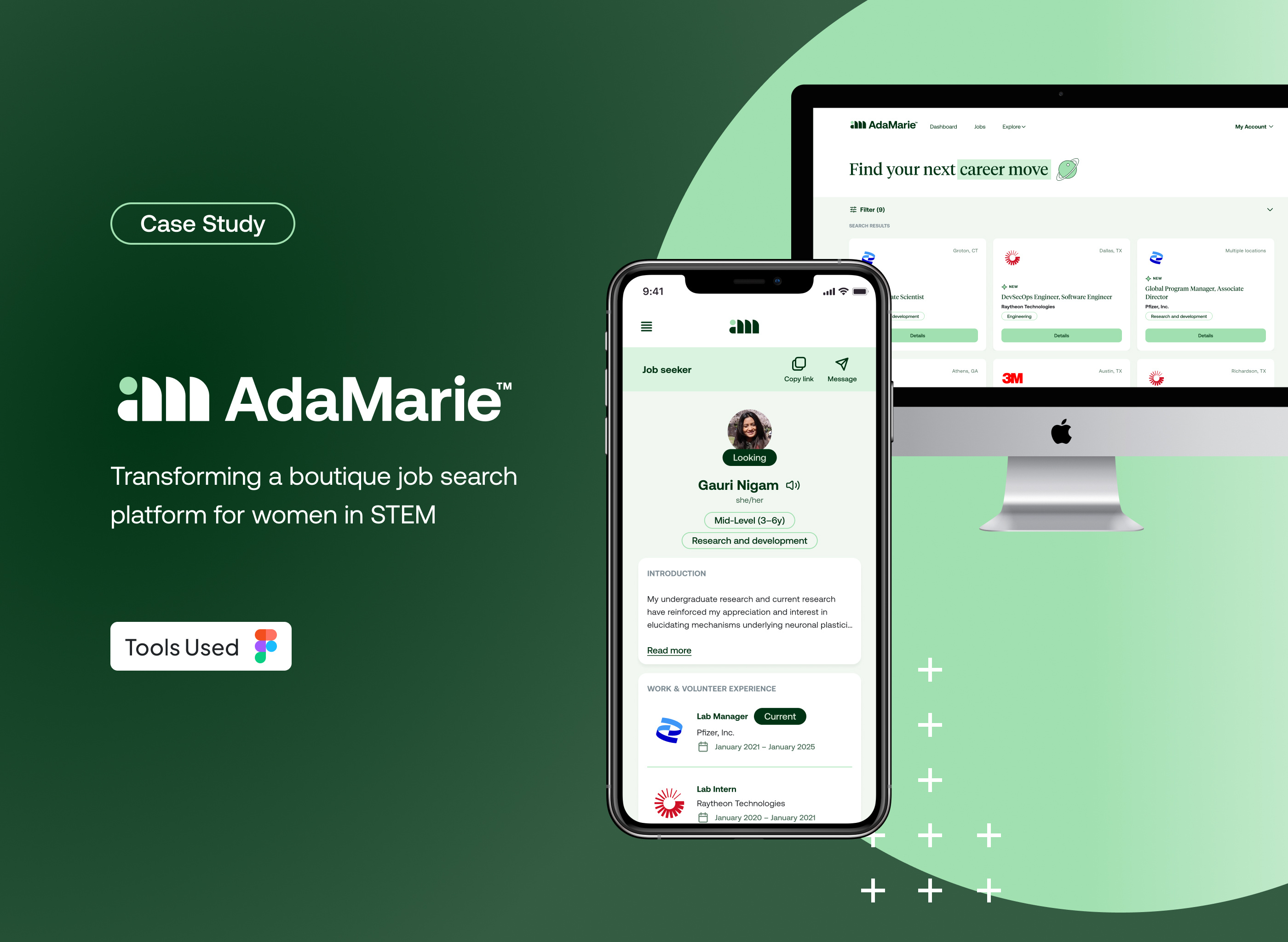 AdaMarie's identity and interface evolution case study ui ux visual identity