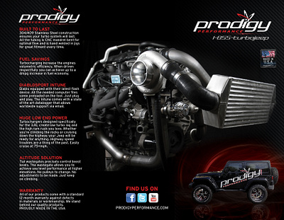 Prodigy Performance Tri-Fold Brochure branding design graphic design logo