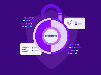 Security illustration illustration password pattern security