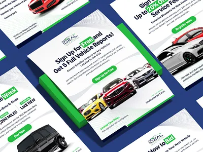 Ideal Auto Social Media Post flyer graphic design poster social media post