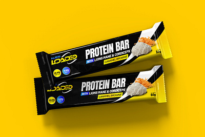 Protein Bar Label branding graphic design protein bar label