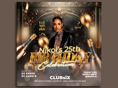 Birthday Flyer Template party