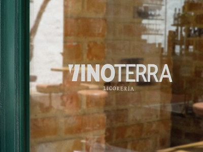 Vinoterra - Liquor Store branding graphic design logo