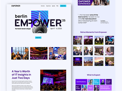 Empower Berlin Landing Page architecture berlin brand brand identity branding conference event geometric landing page web web design