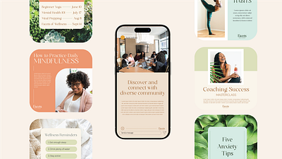 Facets Wellness branding poc social media wellness