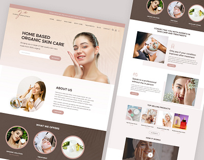 Skin Care Ecommerce Website Landing Page beauty website cosmetics cosmetology ecommerce landing page ecommerce website makeup cosmetics perfume website product design product page design product website skin care skin care landing page skin care products skin care website skincare skincare ui design skincare website website beauty website case study website landing page