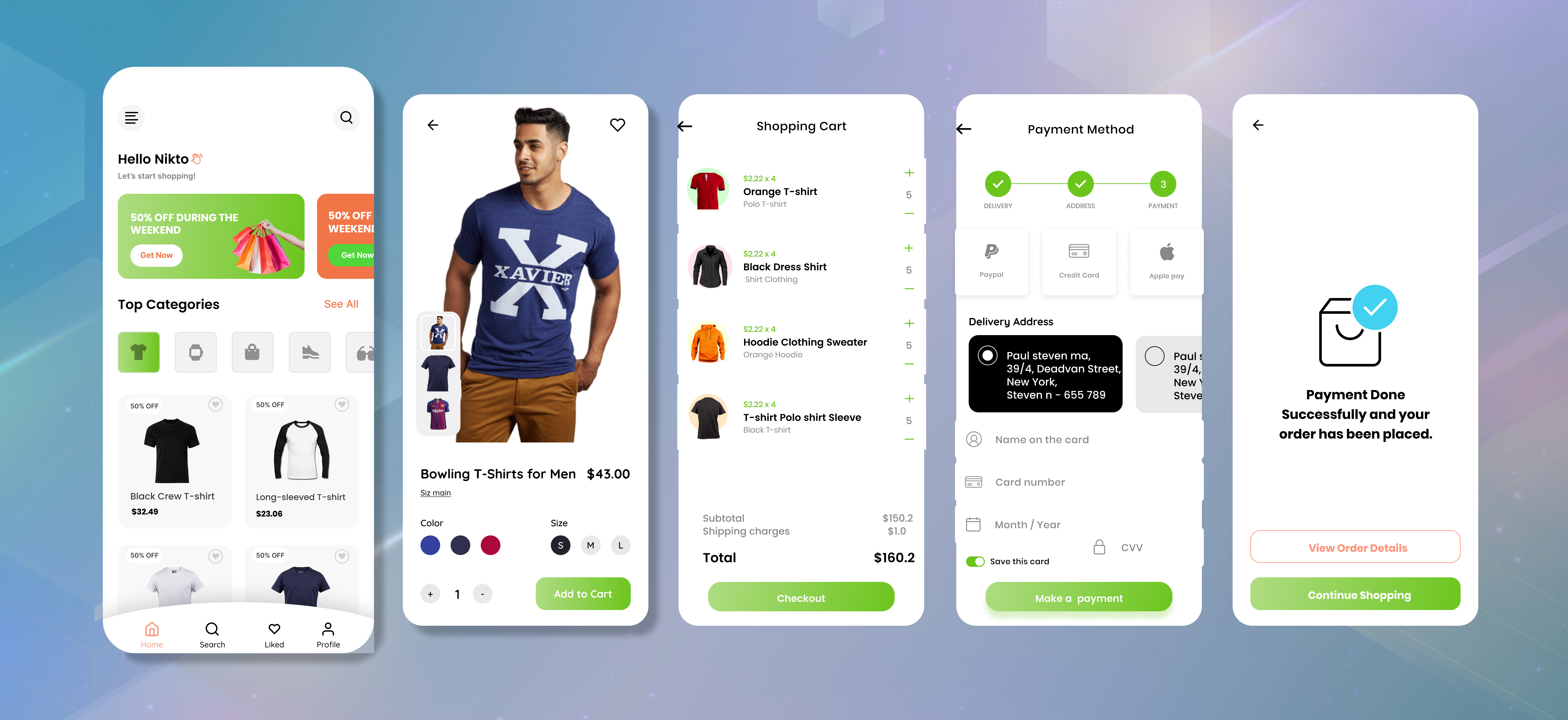 Ecommerce Shopping Mobile App app ui design mockup motion graphics prototype ui ui ux ux web ui