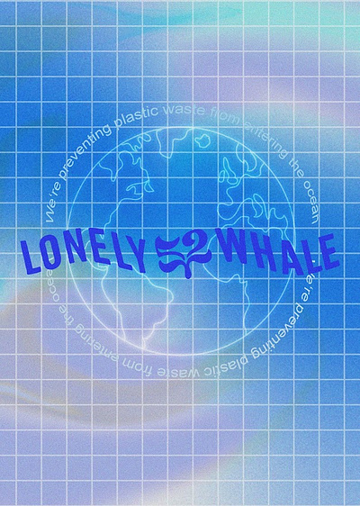 Lonely whale animation branding graphic design