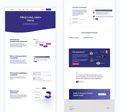 Mailingo LandingPage - Fewer clicks, more things done branding graphic design landing ui ux web webdesigne