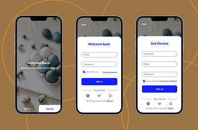 Onboarding page app design design product design uiux