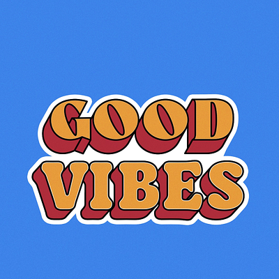 GOOD VIBES af after effects animation motion graphics typography