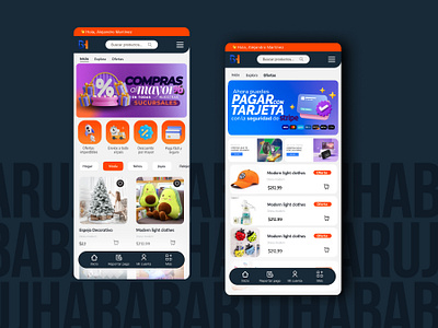 App Móvil Barujhaba app design graphic design mar ui ux web