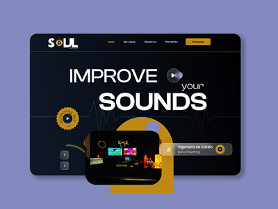 Soul Music Página Web diseño figma graphic design ui web