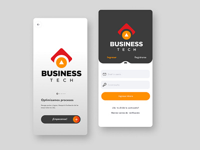 App Bussines Tech branding graphic design logo ui