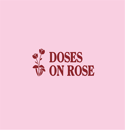 Rose Logo for Mushroom Shop in Venice branding graphic design illustration logo