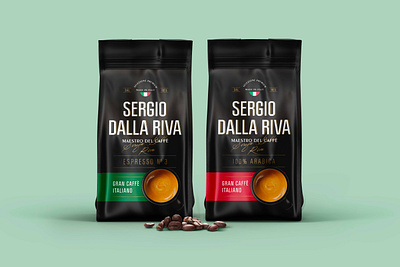 SDR Coffee. Logo and Packaging Design arabica beverages branding coffee coffee branding cup graphic design italian italy logo logo design package packaging design