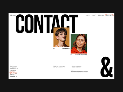 Contacts contact page contacts layout ui web design