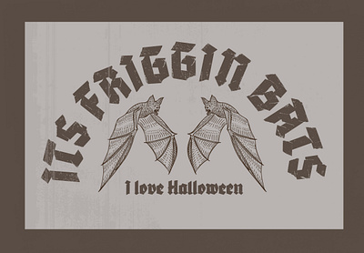 its friggin bats humor illustration typography