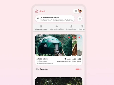 Home newsfeed 3d airbnb animation breadcrumbs favorites figma home interaction menu microinteraction motion ui newsfeed post prototyping search share slides swipe travel ui