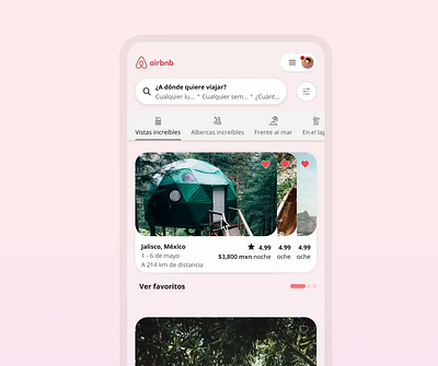 Home newsfeed 3d airbnb animation breadcrumbs favorites figma home interaction menu microinteraction motion ui newsfeed post prototyping search share slides swipe travel ui