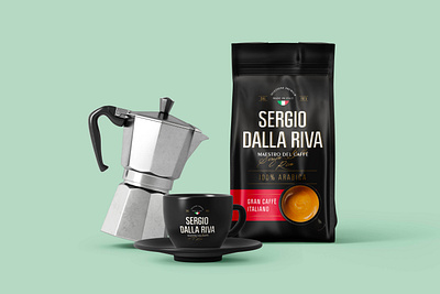 SDR Coffee. Logo and Packaging Design arabica beverages black branding coffee cup graphic design italian italian flag italy label design logo logo design package packaging design