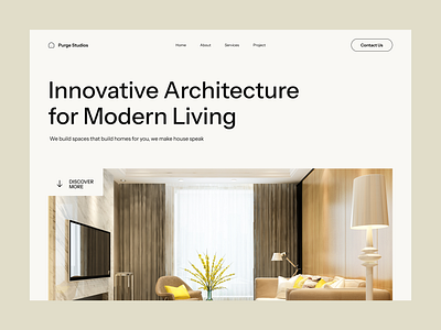 Architecture Agency Landing Page design graphic design landingpage ui uiux website