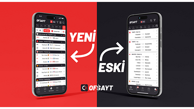 Ofsayt | Live Score App Redesign (Canlı Skor) animation app branding canlı skor clear design football graphic design live score livescore mobil mobile motion graphics ofsayt soccer sport ui user interface ux uygulama