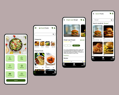 Food application design design product design uiux