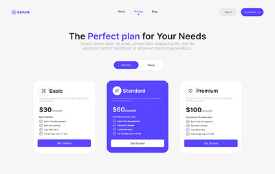 Pricing Page ui user interface ux