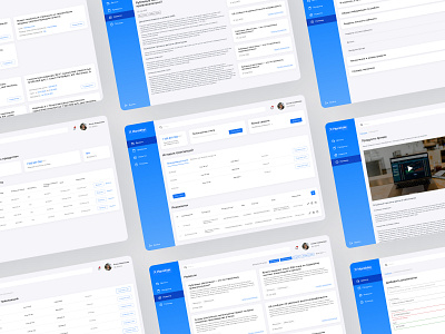 Harakter Invest - Dashboard blue business dashboard design invest money ui web design