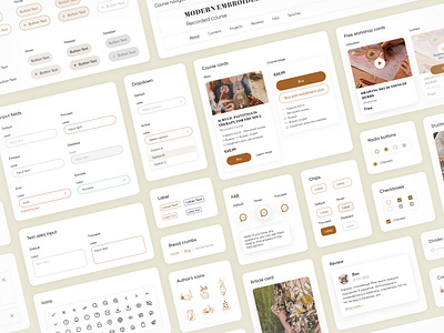 Karina Kino Art School - UI Component Library component design design system guide library style ui ui kit ux web website