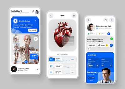 Healthcare Technology Mobile Apps app application diagnosis digital health doctor health healthy hospital medical medical app medical care medicine mobile mobile app modern monitoring ui ui ux ui app ux