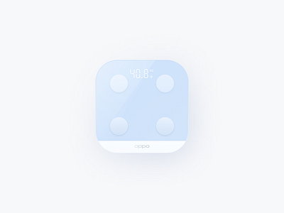 White weight scale icon app design icon illustration ios logo ui ux white scale white weight scale