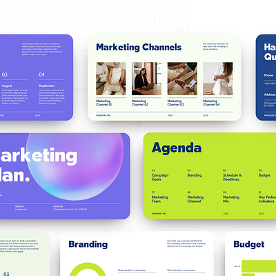 Dynamic Marketing Plan Presentation Template ppt design