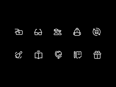 Education icons assignments backpack education icons elearning exchange gift glasses globe icon online learning payment school bell students