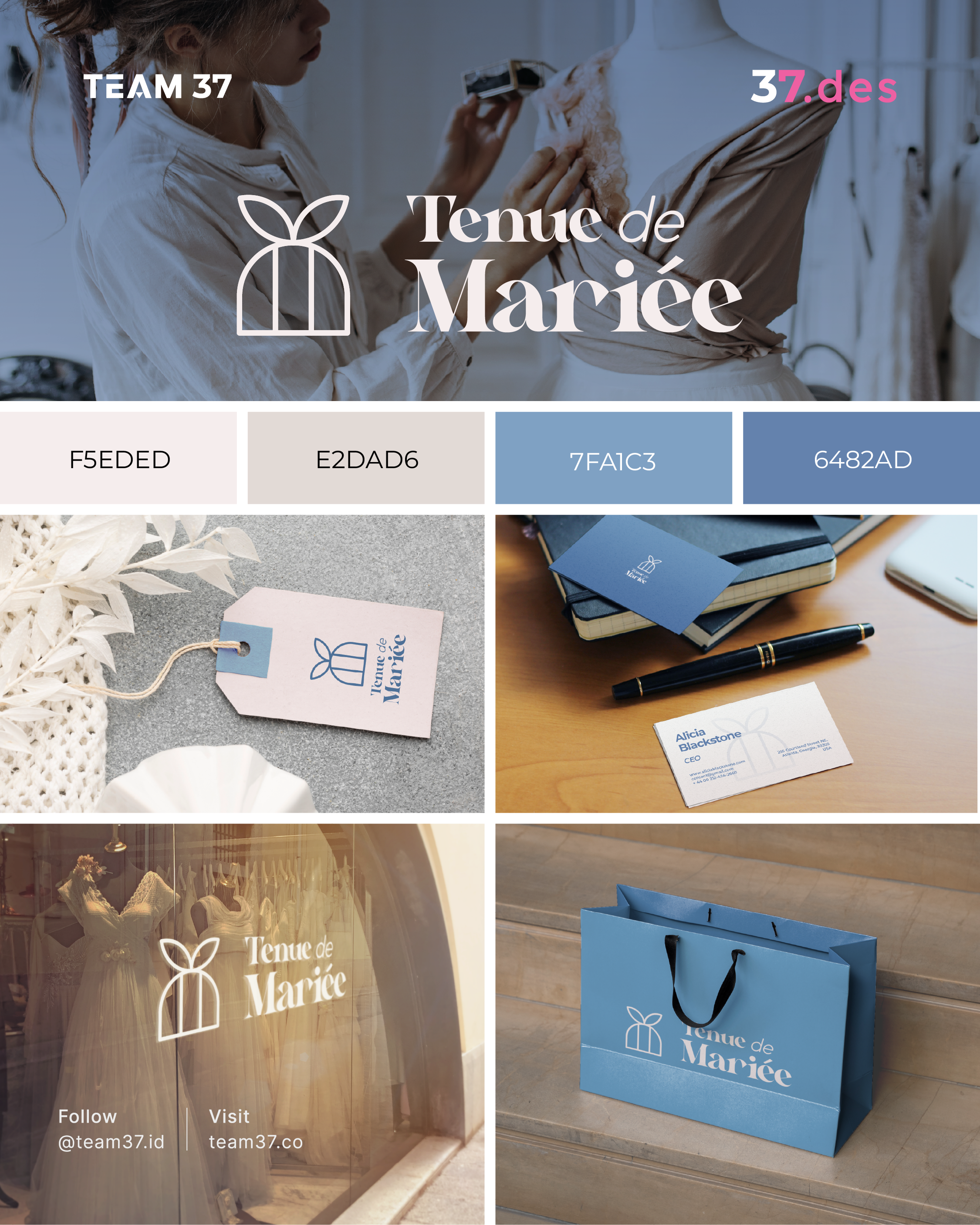 Bridal wear - Tenue de Mariée branding graphic design logo
