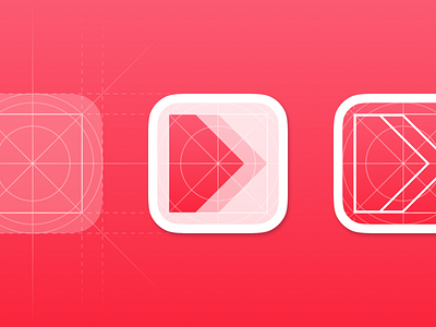 App Icon Grid (Triangle × Triangle) app branding app icon branding icon grid iconography minimalistic icons simple icon